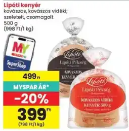 Spar Lipóti kenyér ajánlat