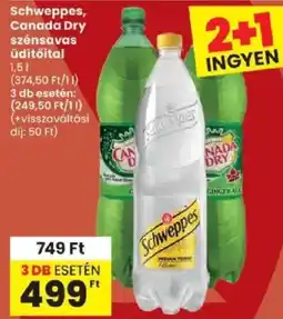 Spar schweppes canada dry szénsavas üdítőital ajánlat
