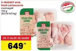 Spar S-budget alsó, felső csirkecomb ajánlat