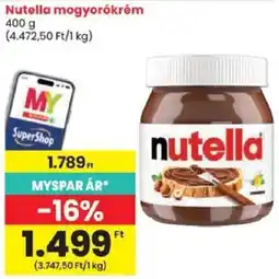 Spar nutella mogyorókrém ajánlat