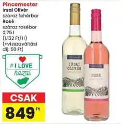 Spar Irsai oliver száraz fehérbor rosé ajánlat