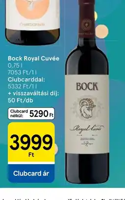 Tesco Bock royal cuvée ajánlat