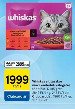 Tesco Whiskas alutasakos macskaeledel ajánlat