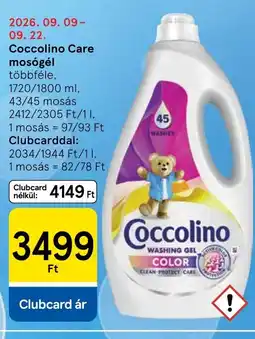 Tesco Coccolino washing gel ajánlat