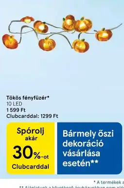 Tesco Tökös fényfüzér ajánlat