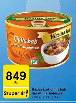 Tesco Házias Ízek chilis bab ajánlat