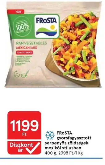 Tesco Frosta gyorsfagyasztott serpenyős zöldségek ajánlat