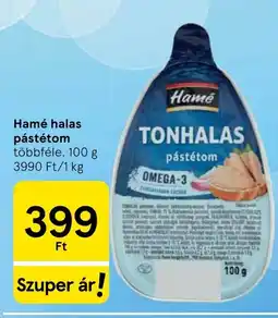 Tesco Hamé tonhalas pástétom ajánlat