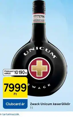 Tesco Zwack unicum ajánlat
