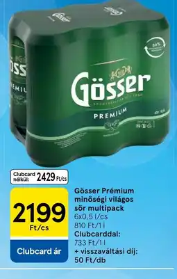 Tesco Gösser premium ajánlat