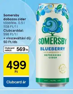 Tesco Somersby cider ajánlat