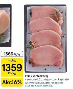 Tesco Friss sertéskaraj ajánlat