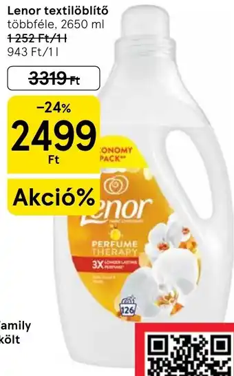 Tesco Lenor textilöblítő ajánlat