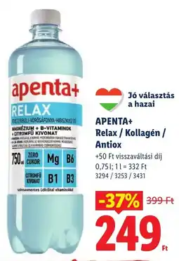 Lidl Apenta+ relax ajánlat