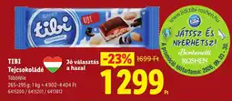 Lidl Tibi tejsokoládé ajánlat