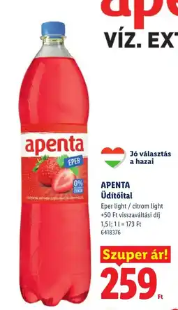 Lidl Apenta üdítőital ajánlat
