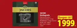 Lidl Jacobs kávékapszula ajánlat