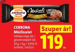 Lidl Cerbona Müzliselet ajánlat