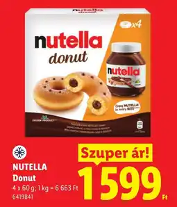 Lidl Nutella donut ajánlat