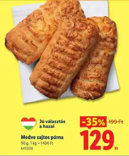 Lidl Medve sajtos párna ajánlat