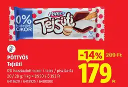 Lidl Pöttys Tejsüti ajánlat