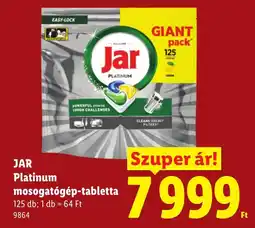 Lidl Jar mosogatogep-tabletta ajánlat