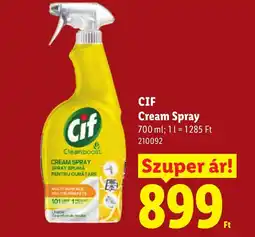 Lidl Cif cream spray ajánlat