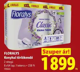 Lidl Floralys konyhai törölkendő ajánlat