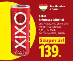 Lidl Xixo szénsavas üdítőital ajánlat