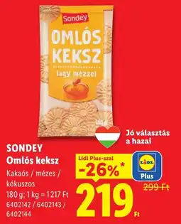 Lidl Sondey omlós keksz ajánlat