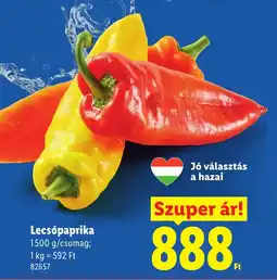 Lidl Lecsópaprika ajánlat