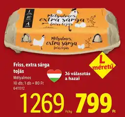 Lidl Mélyalmos tojás ajánlat