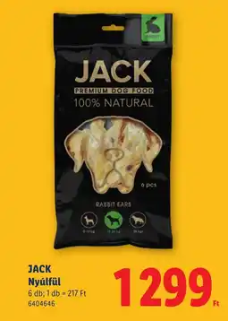 Lidl Jack nyúlfül ajánlat
