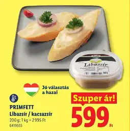 Lidl Primfett libazsír ajánlat