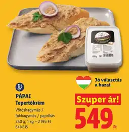Lidl Pápai Tepertőkrém ajánlat