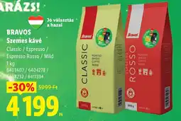 Lidl Bravos szemes kávé ajánlat