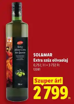 Lidl Sol&mar extra szúz olívaolaj ajánlat