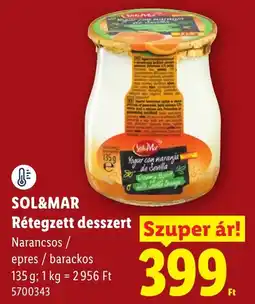 Lidl Sol&mar rétegzett desszert ajánlat