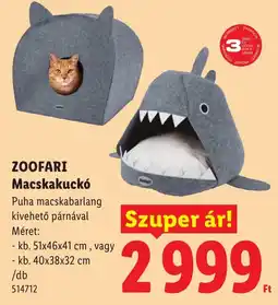 Lidl Zoofari macskakuckó ajánlat