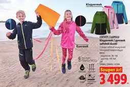 Lidl Crivit / Lupilu kisgyermek / gyermek softshell dzseki ajánlat