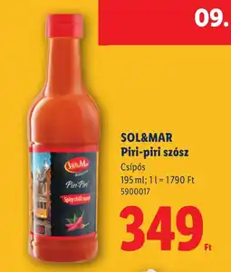 Lidl Sol&mar piri-piri szósz ajánlat