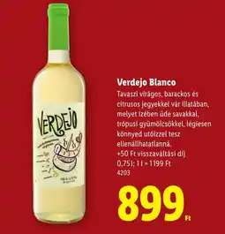 Lidl Verdejo blanco ajánlat