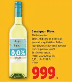 Lidl Sauvignon Blanc ajánlat