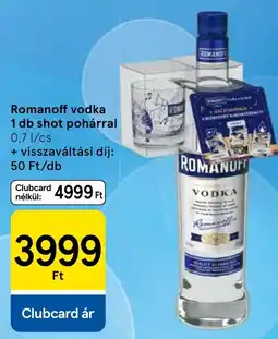Tesco Romanoff vodka ajánlat