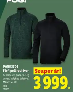 Lidl Parkside férfi polárpulóver ajánlat