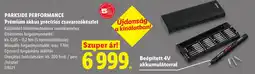 Lidl Parkside performance prémium akkus precíziós csavarozókészlet ajánlat