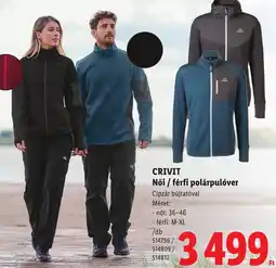 Lidl Crivit női / férfi polárpułóver ajánlat