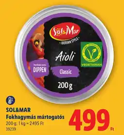Lidl Sol&mar fokhagymás mártogatós ajánlat