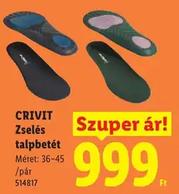 Lidl Crivit zselés talpbetét ajánlat