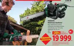 Lidl Parkside elektromos láncfűrész ajánlat